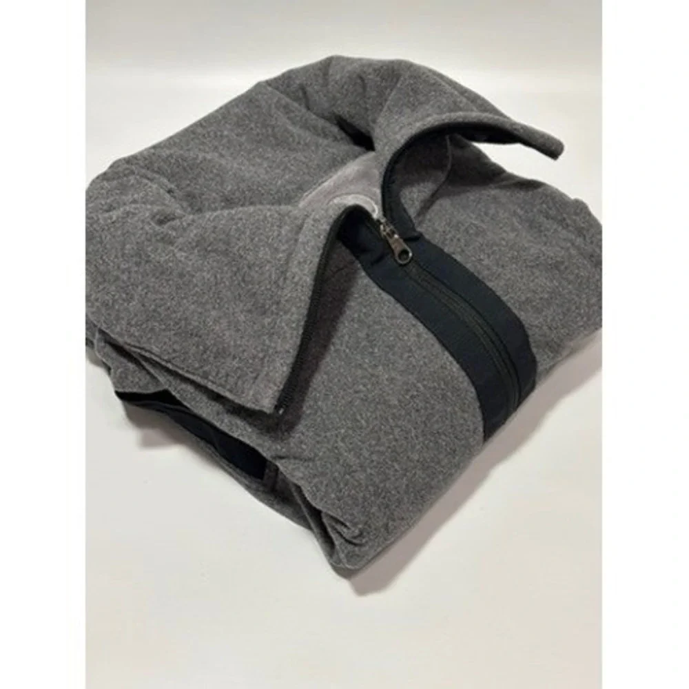 Lululemon Pullover Womens 4 Grey Retrospect 1/4 Zip Fleece Thumbholes Athletic‎